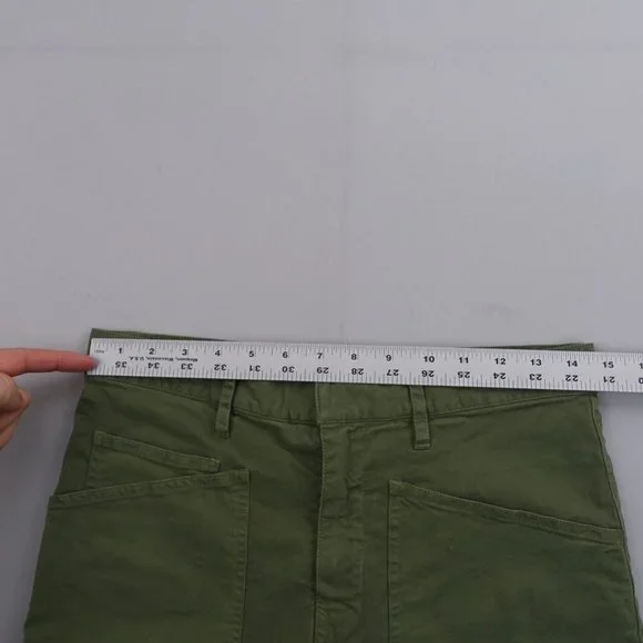 Nili Lotan Olive Green Cropped Ankle Pants - Picture 9 of 12